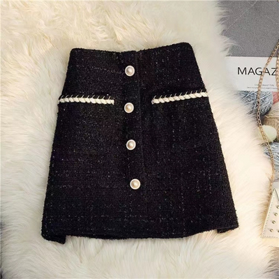 Morgan - A-Linien-Tweedrock für Damen mit hoher Taille