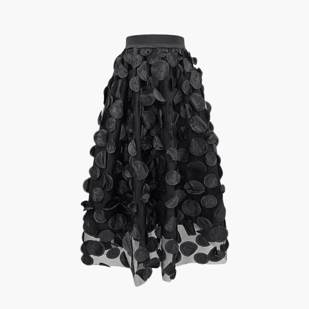 Tüll Maxirock mit Punkten für Damen – auffällig & elegant