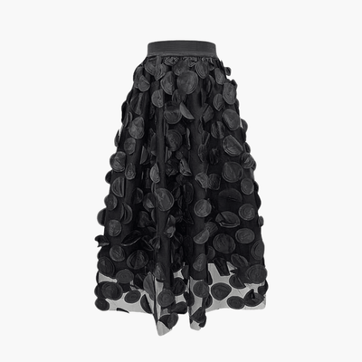 Tüll Maxirock mit Punkten für Damen – auffällig & elegant