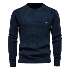 Herren-Rundhals-Pullover – NICK in Marineblau