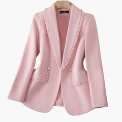 Lieselotte | Gemütlicher Strickblazer in Rosa