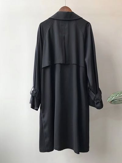 Damen Langer Wasserdichter Trenchcoat | Lässig