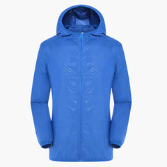 Trenchcoat mit Kapuze für Unisex in Blau