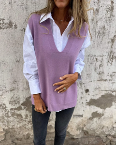 Lisa™ | Bequeme Strickjacke in Violett