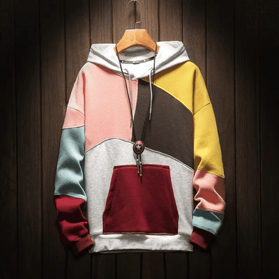 Herren Langarm Kapuzenpulli | Känguru-Tasche