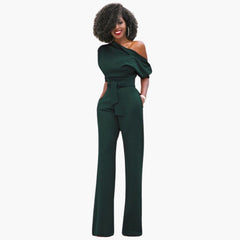 Sofie | Ein-Schulter-Overall für Damen in Grün