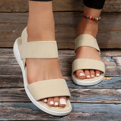 Susan® | Die Keilsandale in Beige