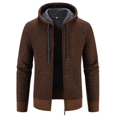 Alarik - Strickjacke für Männer in Orange