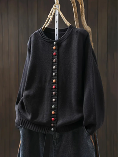 Ellery | Strickknopf-Cardigan in Schwarz