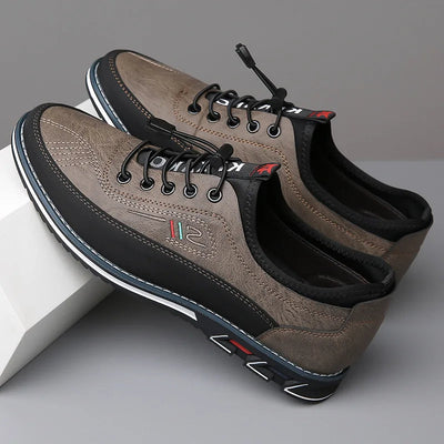 Zweifarbige Schnürsneaker für Herren