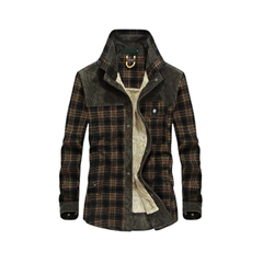 WODEN - Jacke aus dickem Flanell für Männer in Grau