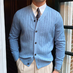 Xeno- Strickjacke für Männer in Blau