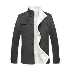 LORENZ - Gepolsterte Winterjacke aus Baumwolle für Herren in Grau