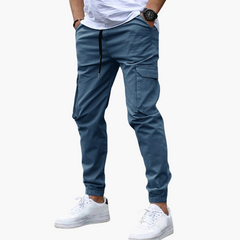 Julian | Entspannter Cargo-Jogger in Blau