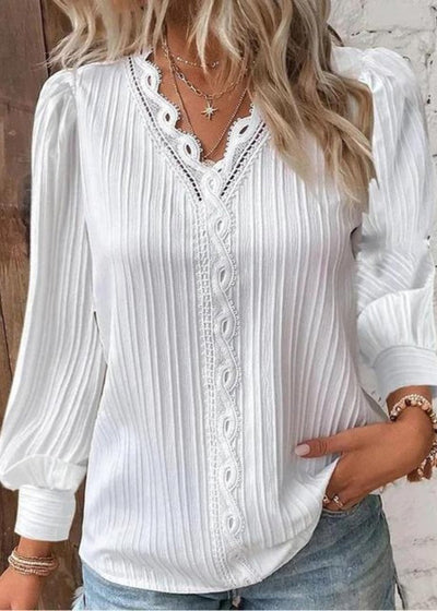 Carina®️™ - Elegante Biesenbluse