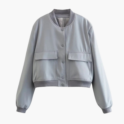 Damen Utility Bomberjacke mit großen Taschen