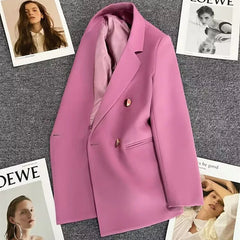 Schicker Blazer Frau Langärmelig in Lavendel