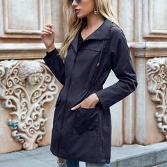 GALE - Wasserdichter Parka für Frauen in Dunkelblau