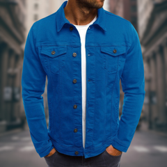 Jörg™ | Tailored Jeansjacke in Hellblau