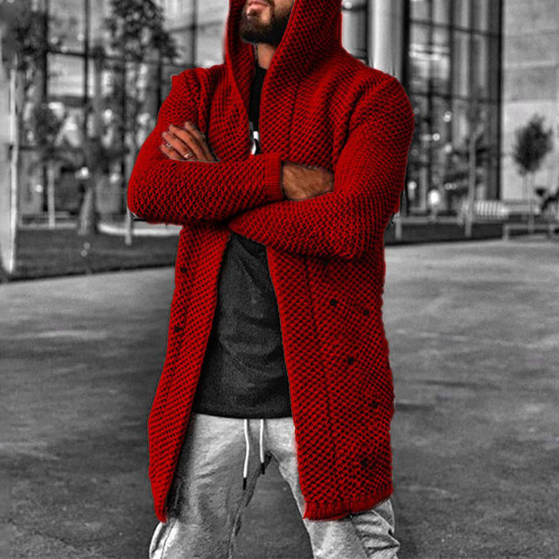 Strickjacke mit Kapuze für Männer
