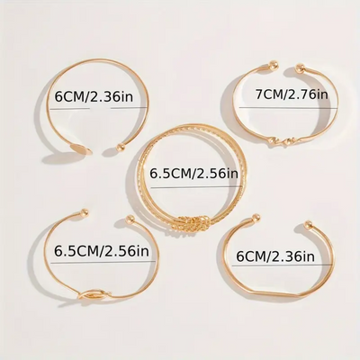 Mia - Goldene Armreif-Kollektion