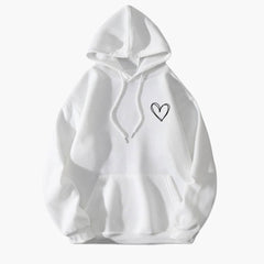 Selina | Lässiger Hoodie in Weiß