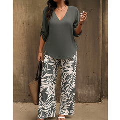 Elvira - zweiteiliges Soft-Touch-Set in Grau
