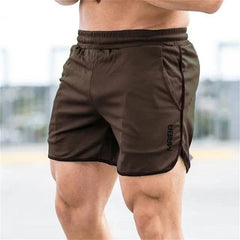 Slim Fit elastische Herren-Badehosen in Kaffee
