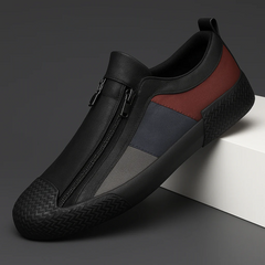 Avaron Leder Sneakers in Schwarz