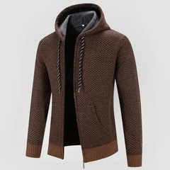 KLAUS - KAPUZENPULLOVER PREMIUM in Braun