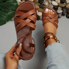River® | Lässige Damensandalen in Braun