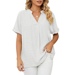 Raamah - klassische Bluse in Weiß