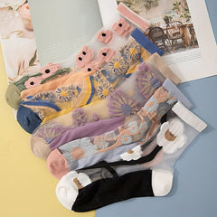 Ruby | Vintage Socken in 5 Paare in gemischten Farben