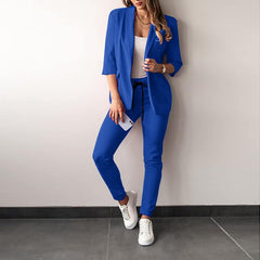 Kristal - Eleganter Blazer- und Hosenanzug für Damen in Blau