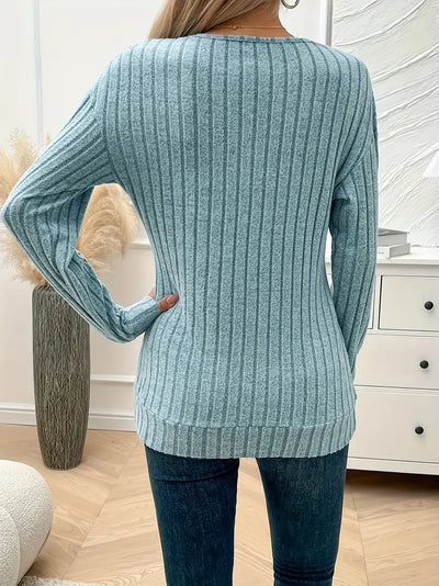 PIT STRIP V-NECK LANGARMPULLOVER | MODERNER STIL, KOMFORTABEL, VIELSEITIG
