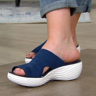 Offene Zehen Stricksandalen für Damen