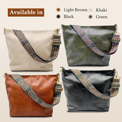 Charmante Vintage-Ledertasche mit Schulterriemen | Tamar's Vintage Charm in Grün