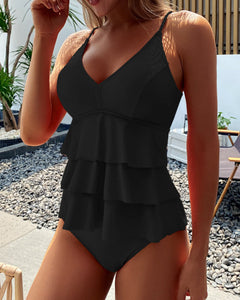 Trinidad® | Moda Badeanzug mit Taillenbund in Schwarz