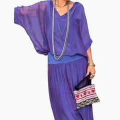 Astrid | Zweiteiliges Boho-Set in Lila