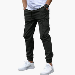 Julian | Entspannter Cargo-Jogger in Schwarz