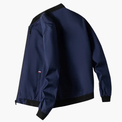 Herrenjacke mit Rippkragen und Taillentaschen