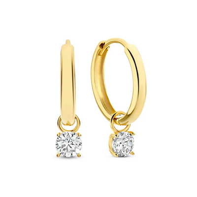 Elisabeth - Goldene Duo-Creolen