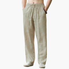 Nils | Lässige Sommerhose mit lockerer Passform in Khaki