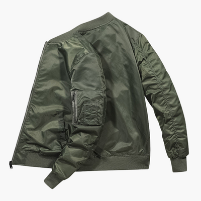 Herren Bomberjacke mit Reißverschluss und Ärmeltasche