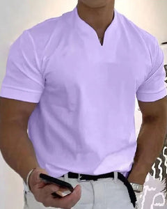 Zeno | Sportliches Herren Shirt in Lila