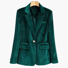 Renate | Eleganter Cordblazer in Grün