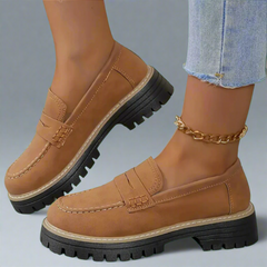 Ysabel | Handgefertigte elegante Slip-On Loafers für jeden Anlass in Dunkelbraun