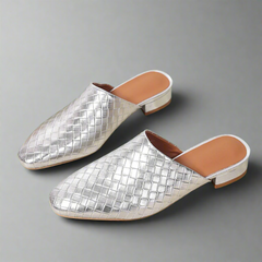 Siglindis | Bequeme Sandalen für empfindliche Füße in Silber