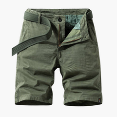 Elastische Cargo Shorts für Herren in Grün