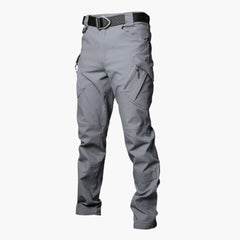 Herren Cargohose mit Stretchbund und Cargo-Taschen für Sommer in Grau